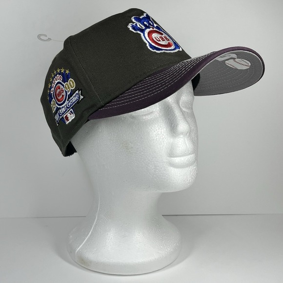 Chicago Cubs New Era The Golfer Snapback Cap Hat Black Purple MLB - Picture 14 of 16
